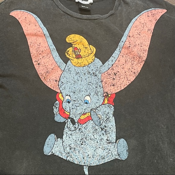 Large Grey Overdye Graphic Disney Shirt Zara - Picture 3 of 6